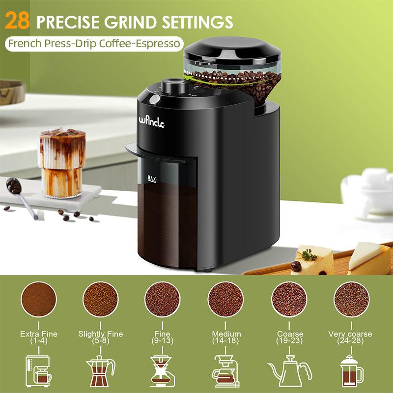 Wancle Electric Burr Coffee Gr - Coffee Grinder Burr Flat review and price