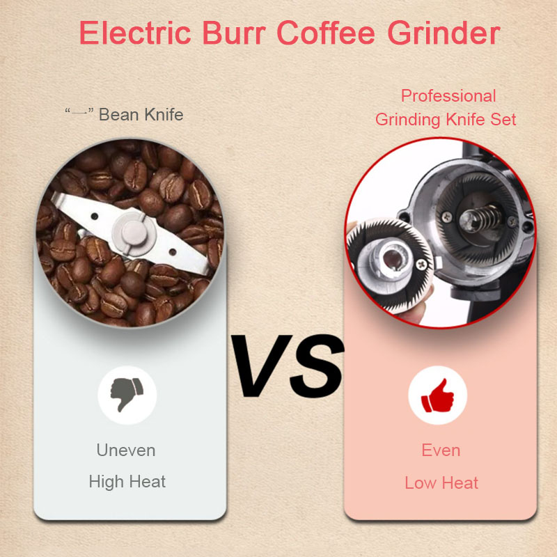 Professional Electric Coffee B - Coffee Grinder Burr Flat review and price